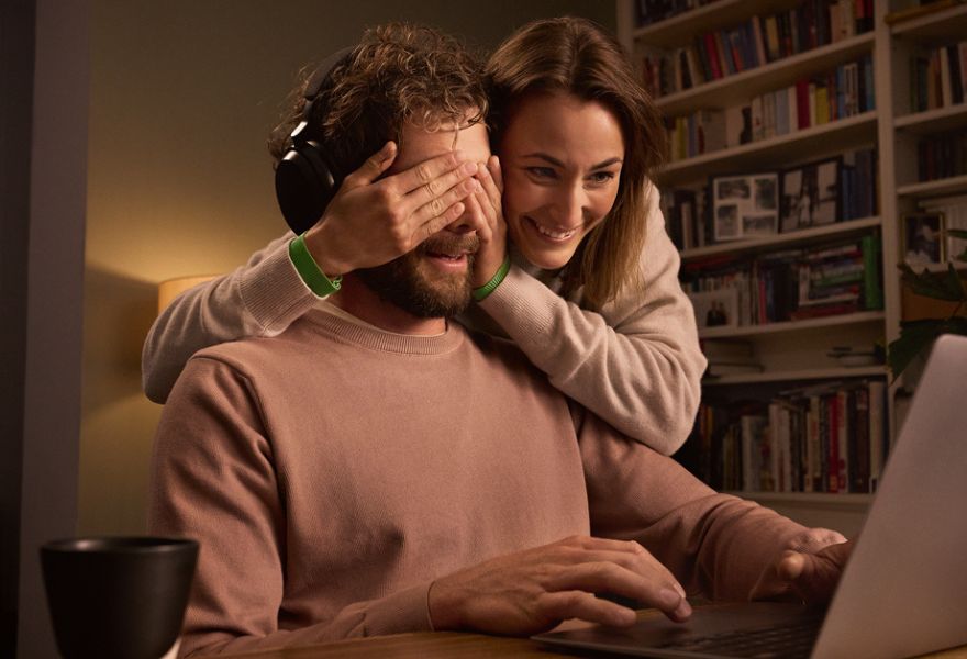 Pärchen am Computer