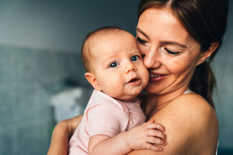 Mama mit Baby
